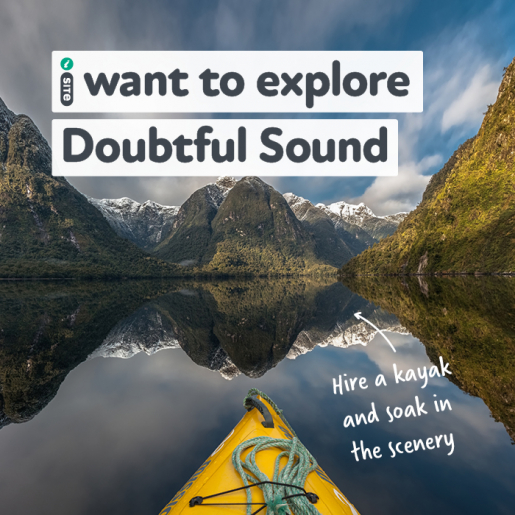 I want to explore Doubtful Sound
